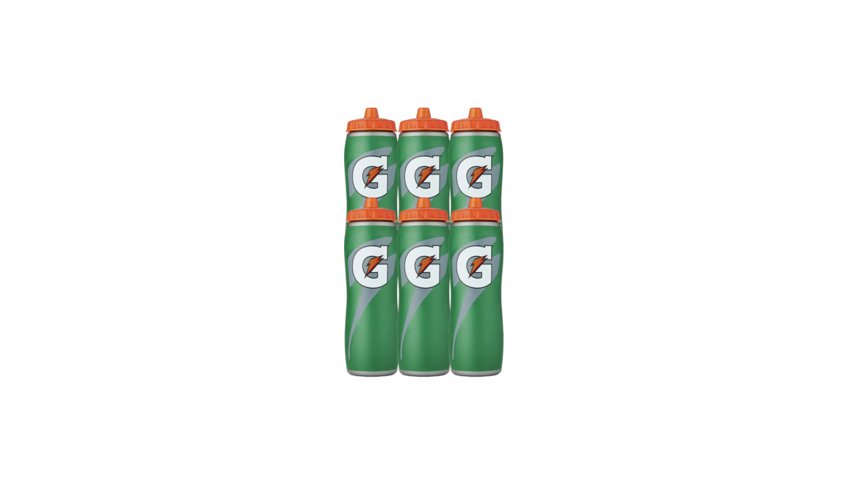 Gatorade 32 oz gatorskin insulated squeeze bottle 6 per package