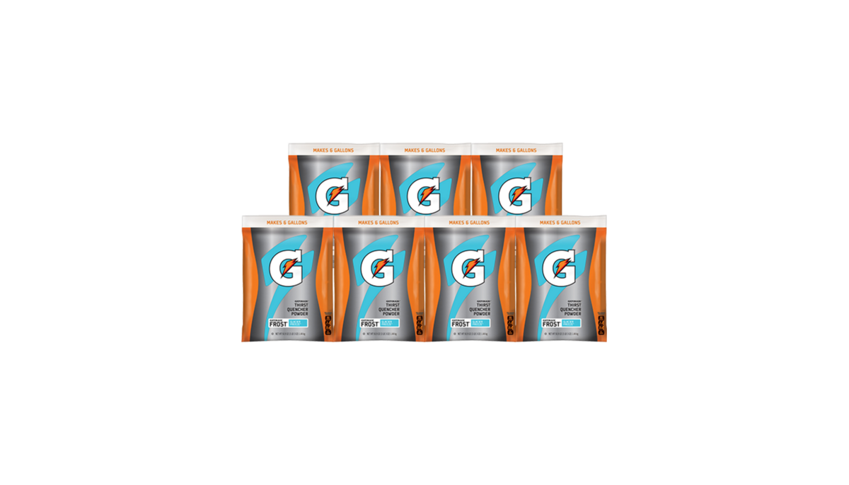 Gatorade glacier freeze 6 gallon powder 7 packages per case