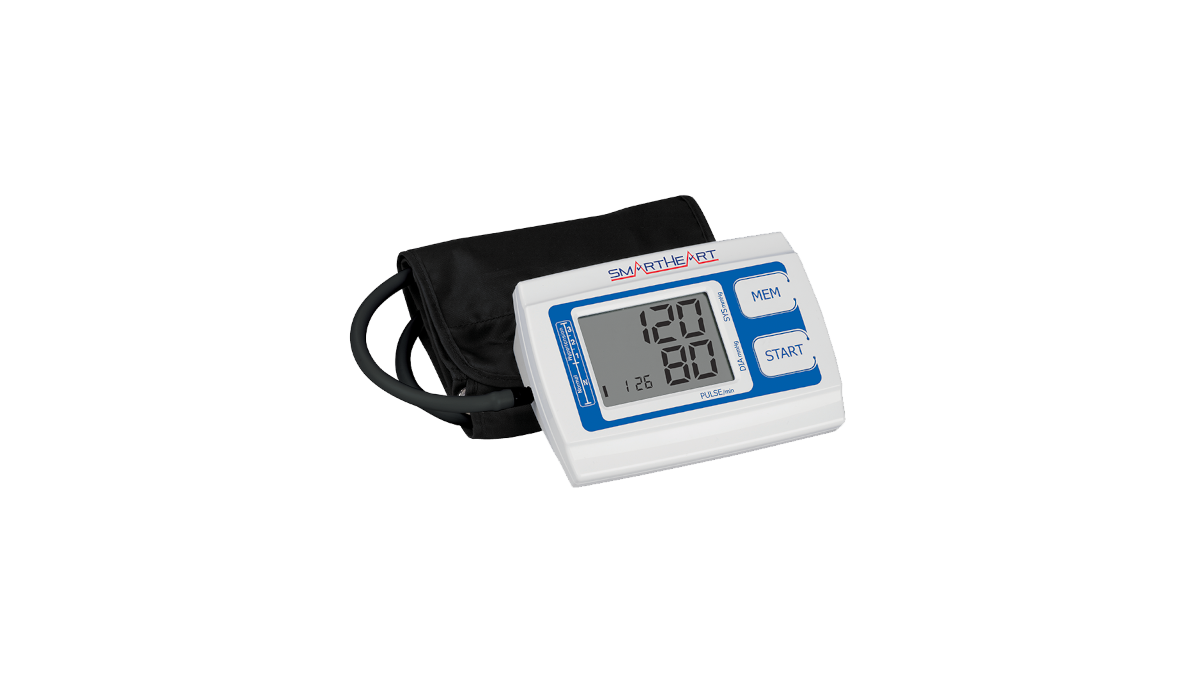 Smartheart horizontal digital blood pressure monitor w wide range cuff