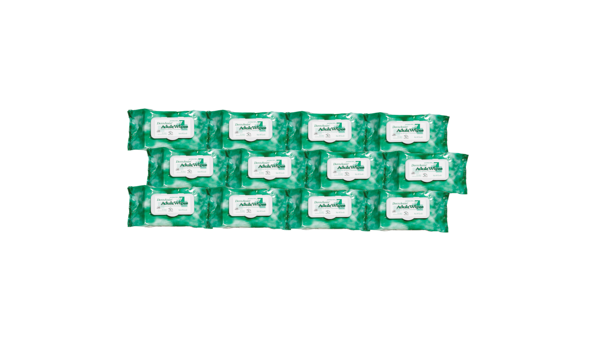 Dermassist adult wipes softpack 50 per package